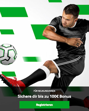 Zahle 100 Euro ein und kassiere 100 Euro Betway Bonus