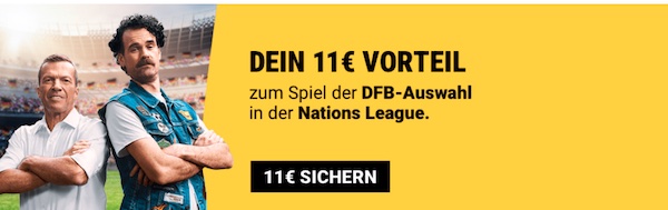 11€ ohne Einzahlung von Interwetten zur Nations League